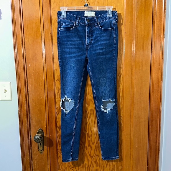 Women’s free people distressed jeans size 26 - Picture 1 of 10